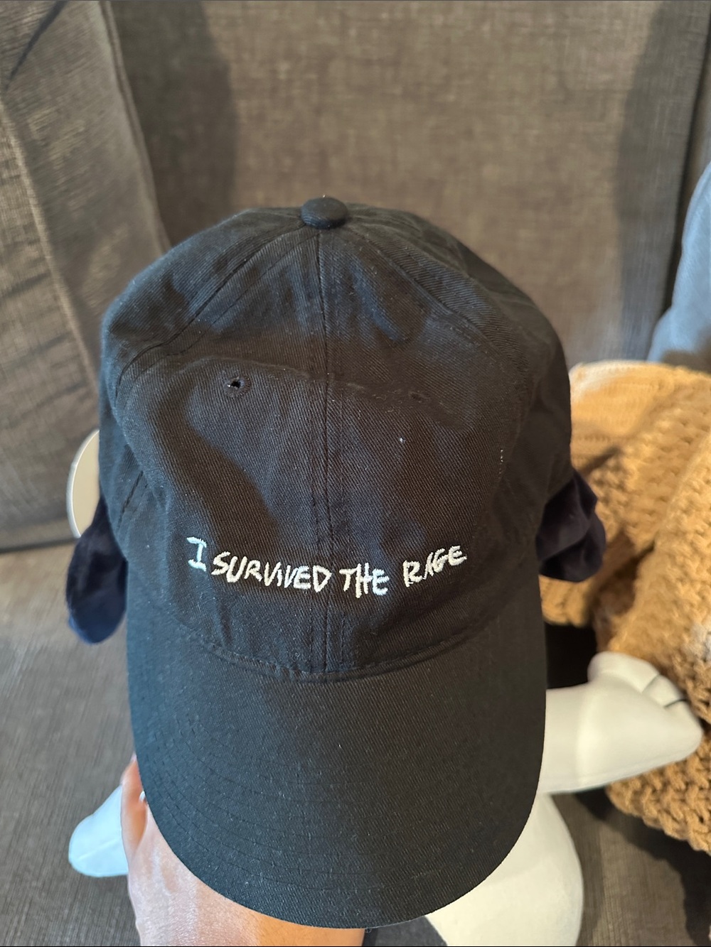 Authentic Kid Cudi “I Survived The Rage” Dad Hat – Rare Vintage Tour Merch